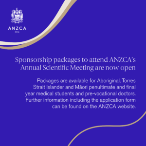 Scholarship Australian and New Zealand College of Anaesthetists Annual Scientific Meeting